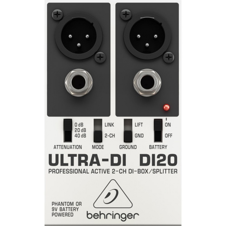 Behringer DI20 Direct Injection Box Active 2 CH