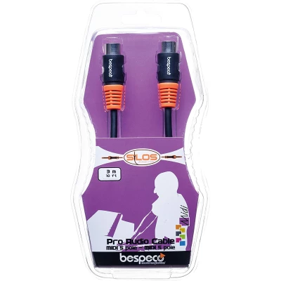 Bespeco SLMM150 Midi to Midi Cable & Adapter 1.5M
