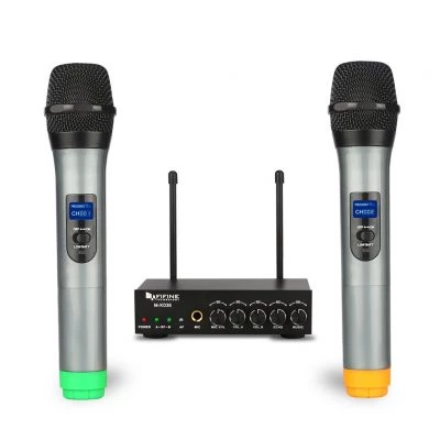 Fifine K036 UHF Dual Channel Wireless Handheld Mics