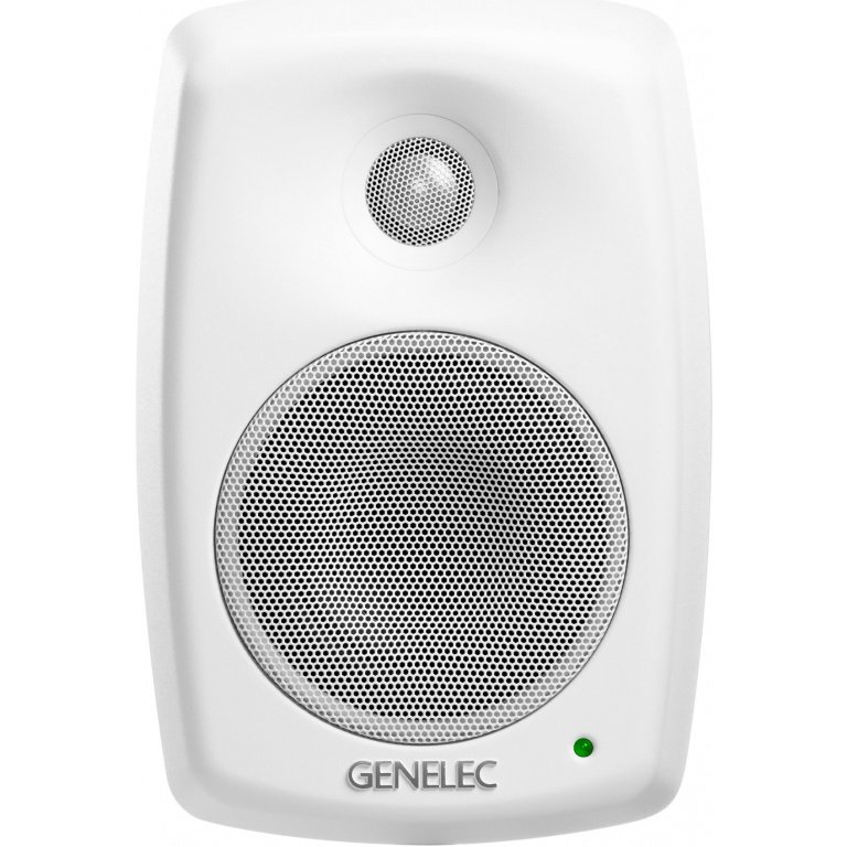 Genelec 4020CWM Compact Two-Way Active Loudspeaker System in White Painted Finish