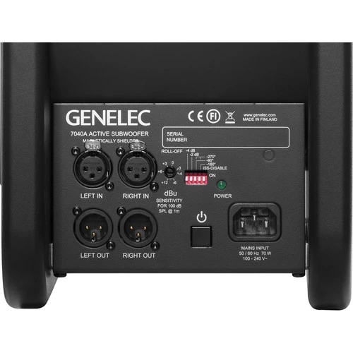 Genelec 7040APM Active Studio Subwoofer Black | Compact Professional Subwoofer Genelec 7040APM Active Studio Subwoofer Black | Compact Professional Subwoofer