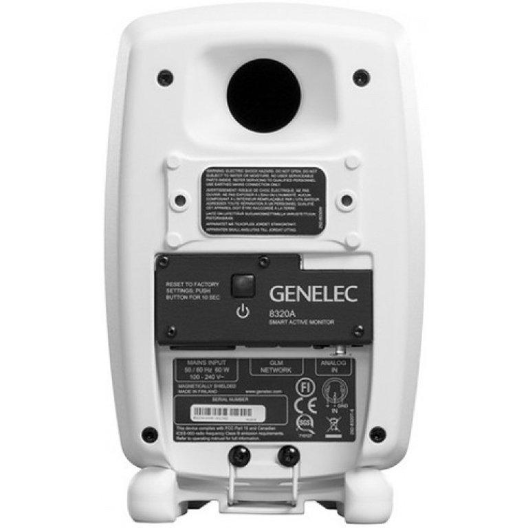 Genelec 8320AWM Smart Active Monitor Two-way Compact in white painted finish