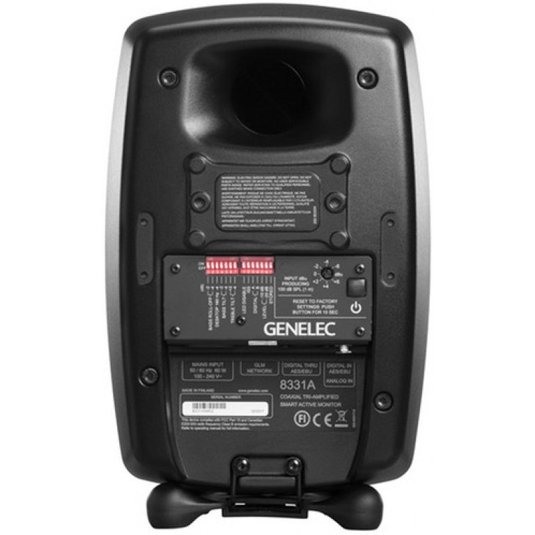 Genelec 8331AM Smart Active Monitor, Compact Three-way in black painted finish