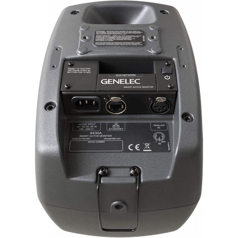 Genelec 8430AP Smart Active Monitor for IP Audio, Two-way in Dark grey painted finish