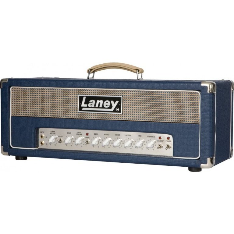 Laney L50H 50W Class A Lionheart Tube Head with Rev. Footswitch and Cover