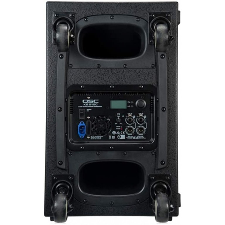 QSC Ks212C-Uk 3600W Active, Cardioid Subwoofer; Dual 12-Inch Woofers Socket; Speaker Pole Included