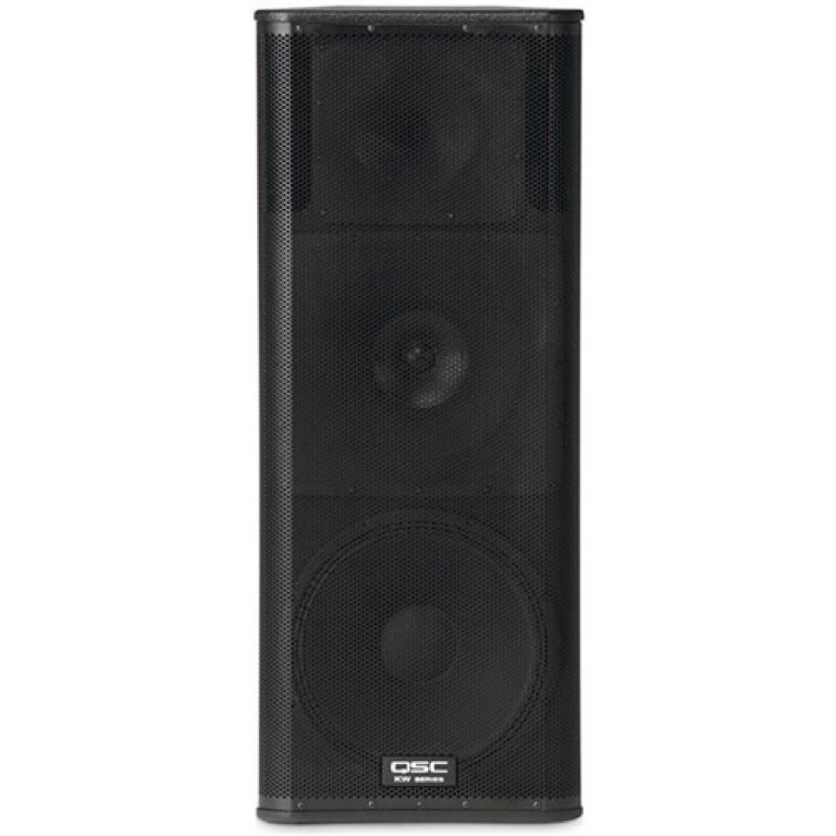 QSC Kw153 15" Three-Way, 1000W, 60 Axisymmetric, Active Loudspeaker With 6.5" Horn-Loaded Midrange