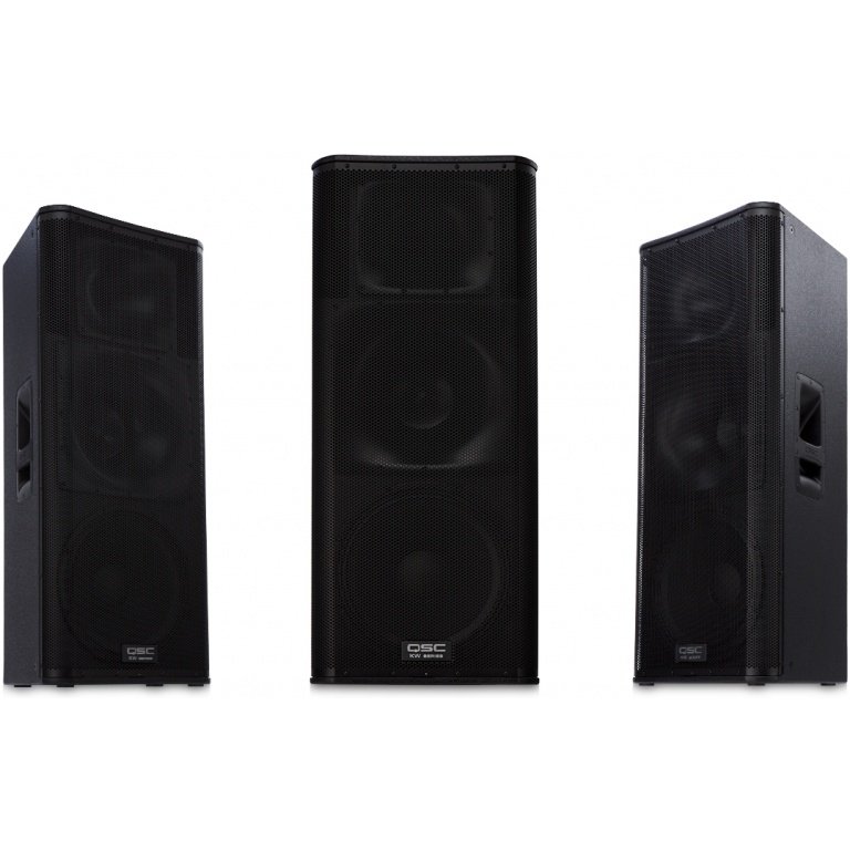 QSC Kw153 15" Three-Way, 1000W, 60 Axisymmetric, Active Loudspeaker With 6.5" Horn-Loaded Midrange