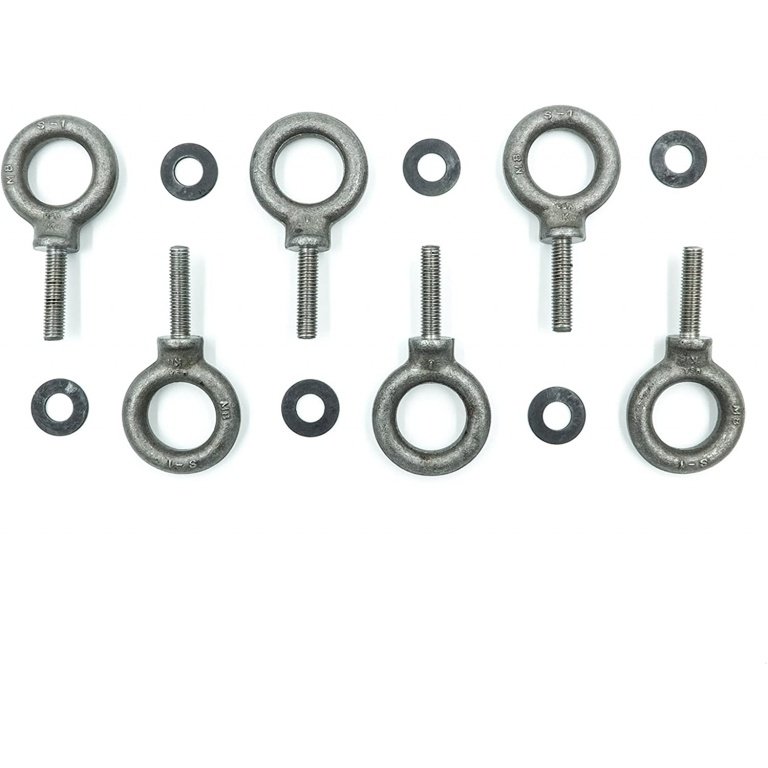 QSC M8 Kit-A Eyebolt Suspension Kit, Contains 6 X M8, Stainless, Forged Shoulder Eyebolts