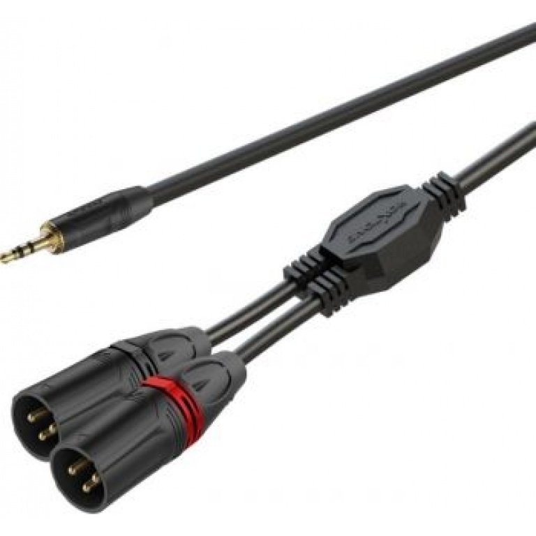 Roxtone - GPTC220L5 - 2XLRM to 3.5mm JK 5M Audio Cables & Adapters