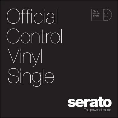 Serato 12'' Performance Series Single Control Vinyls for Turntables - Black