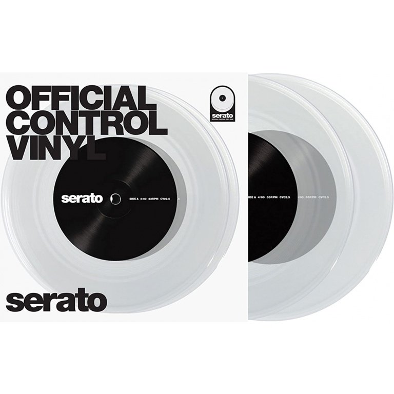 Serato 7" Serato Performance Series Clear (Pair) Control Vinyls for Turntables