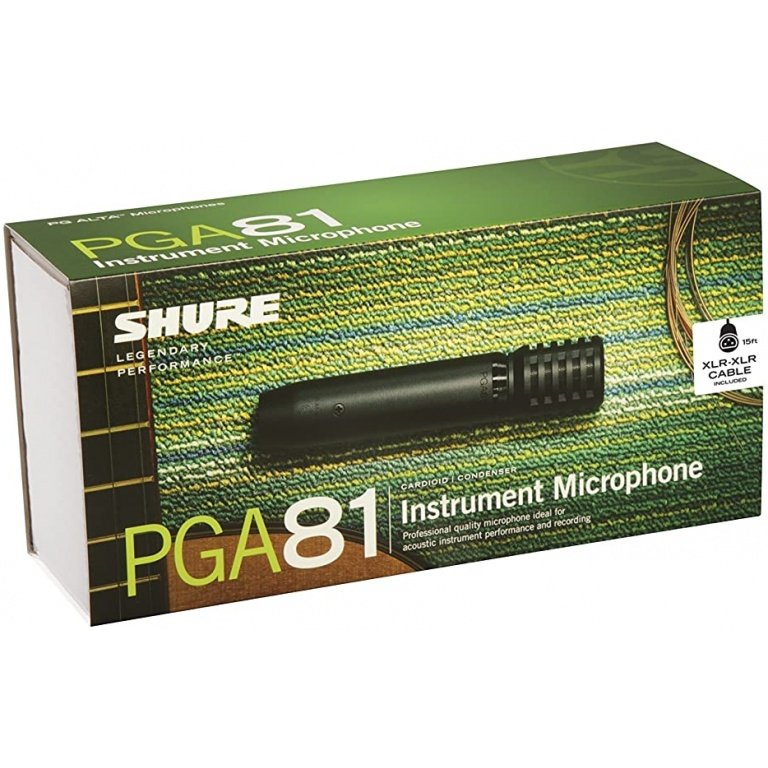 Shure PGA81-XLR Acoustic Instrument Mic w/15ft xlr