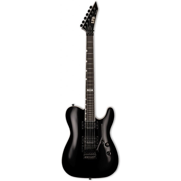 ESP LTD Eclipse 87 Neck-Thru with Floyd  - Rose Black Finish