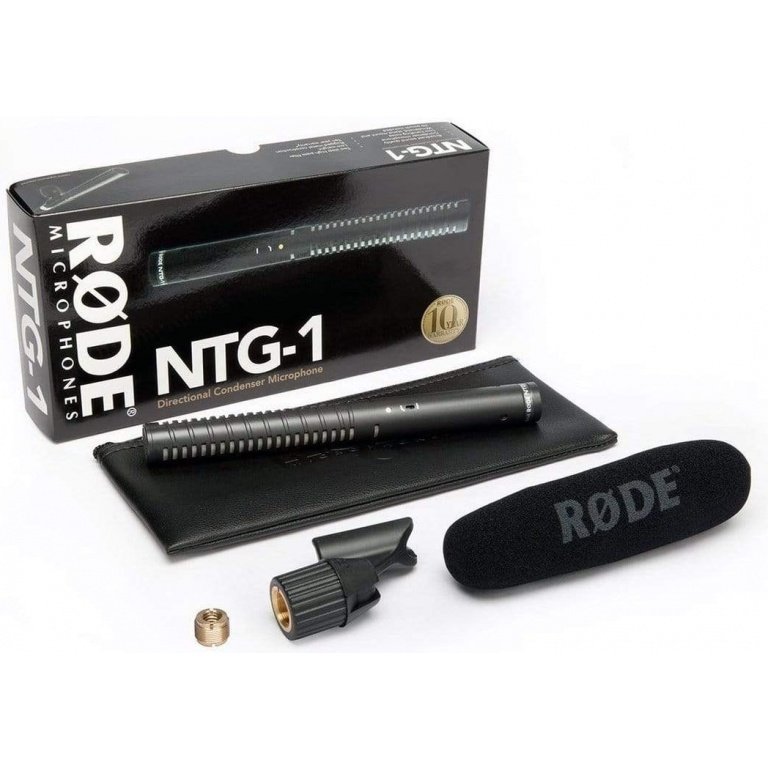 Rode NTG1 Shotgun Microphone Directional super cardioid condenser shotgun microphone with switchable HPF