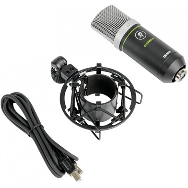 Mackie EM-91CU USB Condenser Microphone Includes Shockmount, USB Cable & 16 Exclusive Plugins