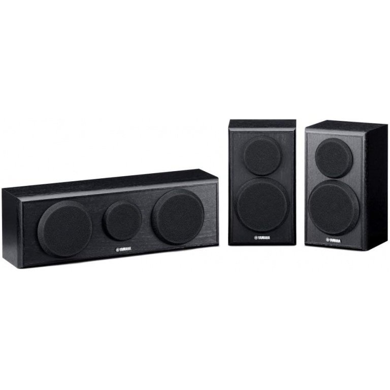 Yamaha NS-P150 Black 20W//80W, Center & Surround Channel Speakers Package