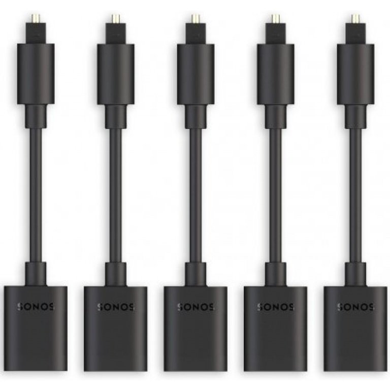 Sonos OPADBWW1BLK Optical Adapter 5 Pack