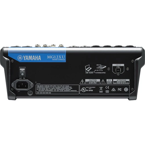 Yamaha MG12XU 12-Input Mixer with Built-In FX and 2-In/2-Out USB Interface Yamaha MG12XU 12-Input Mixer with Built-In FX and 2-In/2-Out USB Interface