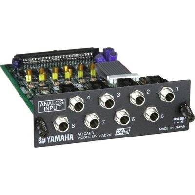 Yamaha MY8-AD24 Analogue AD Card, 8ch, 24bit I/O Interface Card