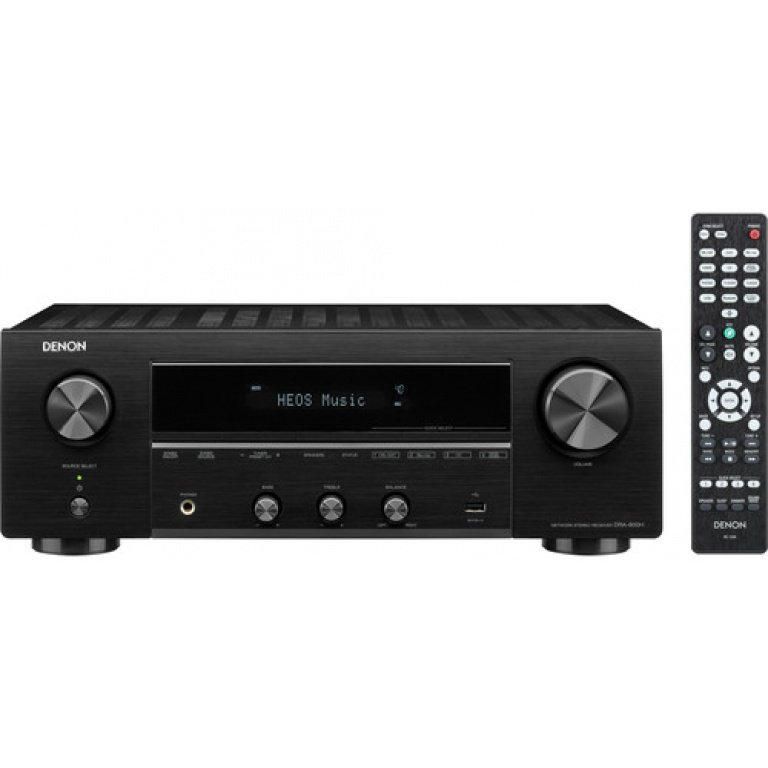 Denon DRA-800H 2x 100W Stereo Amplifier Hi-Fi Network Receiver Built-in FM Music streaming via Wi Fi (HEOS), Bluetooth and AirPlay 2