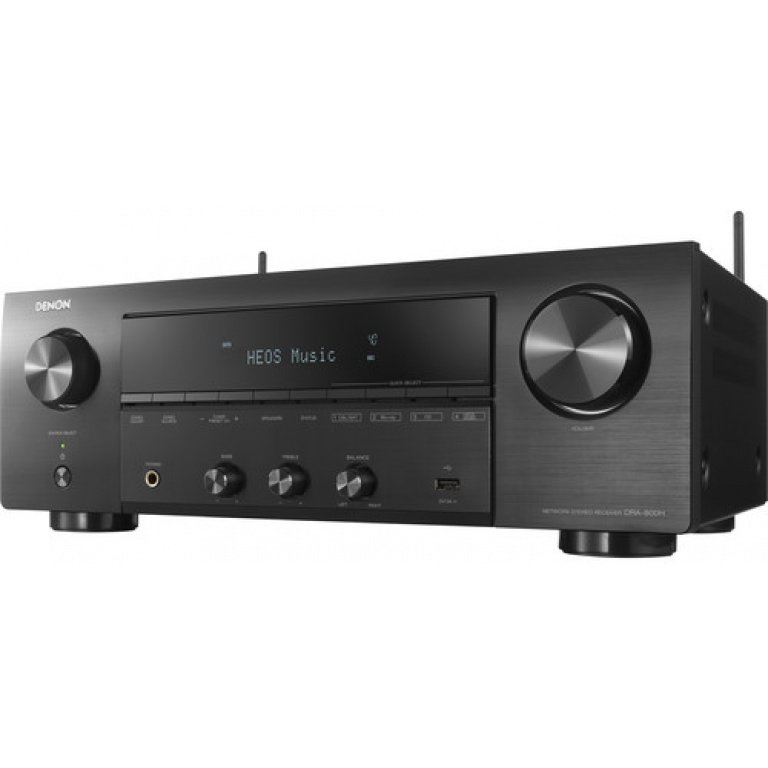 Denon DRA-800H 2x 100W Stereo Amplifier Hi-Fi Network Receiver Built-in FM Music streaming via Wi Fi (HEOS), Bluetooth and AirPlay 2