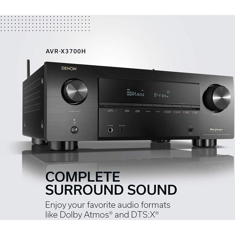 Denon AVC-X3700H 9.2 Channel Dolby Atmos, AirPlay 2 / Bluetooth / Network Streaming, HEOS Built-in AV Receiver