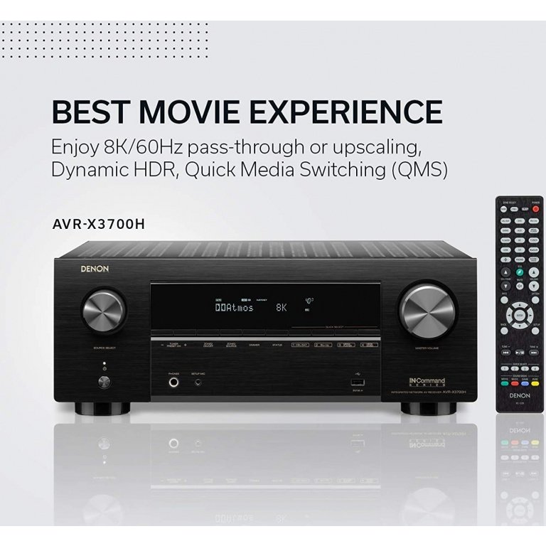 Denon AVC-X3700H 9.2 Channel Dolby Atmos, AirPlay 2 / Bluetooth / Network Streaming, HEOS Built-in AV Receiver