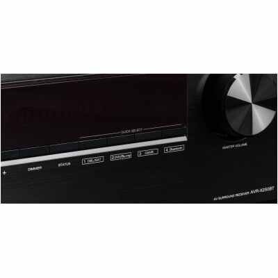 Denon AVRX - 250BT 5.1 Ch Processing, Dolby TrueHD, DTS- HD Master Audio Bluetooth Music Streaming AV Receiver