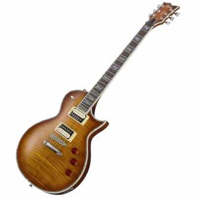 ESP LTD Deluxe Eclipse EC-1000 Amber Sunburst Finish