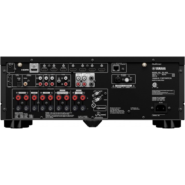 Yamaha RX-A2A AVENTAGE 7.2-Channel AV Receiver with 8K HDMI and Music Cast