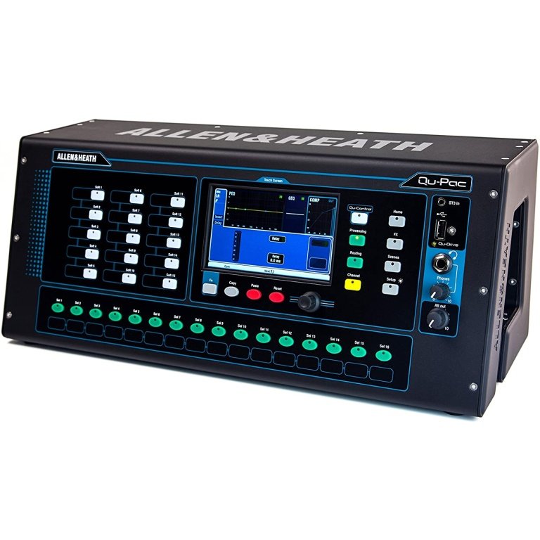 Allen & Heath Qu-PAC Compact Digital Mixer: 16 Mic/Line, 12 XLR outs, Touchscreen