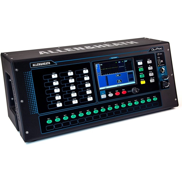 Allen & Heath Qu-PAC Compact Digital Mixer: 16 Mic/Line, 12 XLR outs, Touchscreen