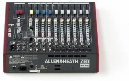 Allen & Heath ZED-12FX 6 Mic/Line Inputs, 3 Stereo Sources USB, FX, Sonar X1 L E Allen & Heath ZED-12FX 6 Mic/Line Inputs, 3 Stereo Sources USB, FX, Sonar X1 L E