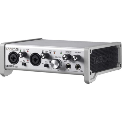 Tascam SERIES 102i USB Audio/MIDI Interface – 2-In/2-Out Professional Audio Interface