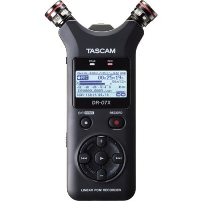 Tascam DR-07X 2-Input / 2-Track Portable Audio Recorder with Onboard Adjustable Stereo Microphone