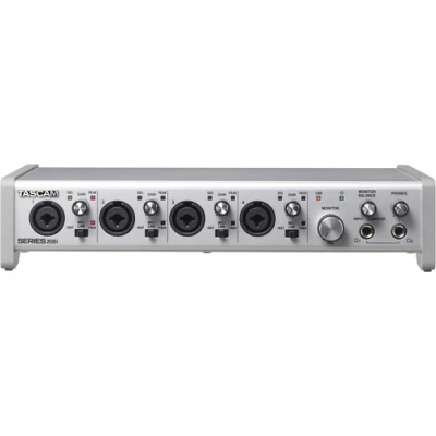 Tascam SERIES 208i USB Audio/MIDI Interface – 2-In/8-Out Professional Recording Interface