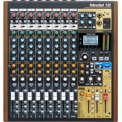 Tascam Model 12 Mixer Recorder USB Interface | Integrated Production Suite Tascam Model 12 Mixer Recorder USB Interface | Integrated Production Suite