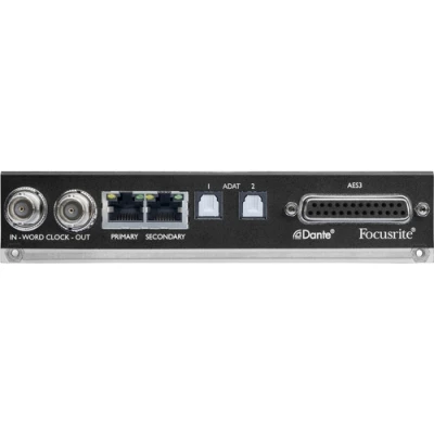 Focusrite ISA ADN8 Dante A/D Card 8 Channel 24/192 Dante A/D Option Card for ISA 428 MkII and 828 MkII