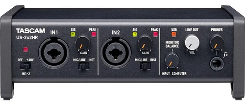 Tascam US-2x2HR Desktop 2x2 USB Type-C Audio/MIDI Interface Tascam US-2x2HR Desktop 2x2 USB Type-C Audio/MIDI Interface