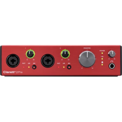 Focusrite Clarett+ 2Pre 10 In/4 Out Desktop USB-C Audio Interface