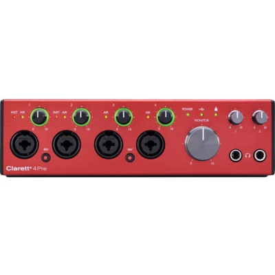 Focusrite Clarett+ 4Pre 18 In/8 Out Desktop USB-C Audio Interface