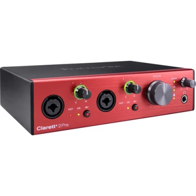 Focusrite Clarett+ 2Pre 10 In/4 Out Desktop USB-C Audio Interface
