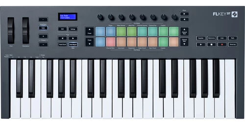 Novation FLkey 37 37 Key Full-Size MIDI Keyboard with 16 Pads and Seamless Integration with FL Studio Novation FLkey 37 37 Key Full-Size MIDI Keyboard with 16 Pads and Seamless Integration with FL Studio