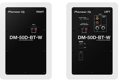 Pioneer DJ DM-50D-BT Active 5" Desktop Monitor/DJ Speakers (White) Pioneer DJ DM-50D-BT Active 5" Desktop Monitor/DJ Speakers (White)