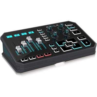 TC Helicon GOXLR Online Broadcaster Platform with 4-Channel Mixer, Motorized Faders, Sound Board and Vocal Effects