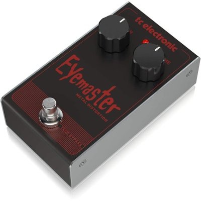 TC Helicon EYEMASTER METAL DISTORTION Skull-Pounding Metal Distortion Pedal with 2-Knob Interface