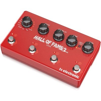 TC Helicon HALLOFFAME2X4REVERB Pedal Reverb, with 4 MASH Switches, Shimmer Reverb and 8 Reverb Presets