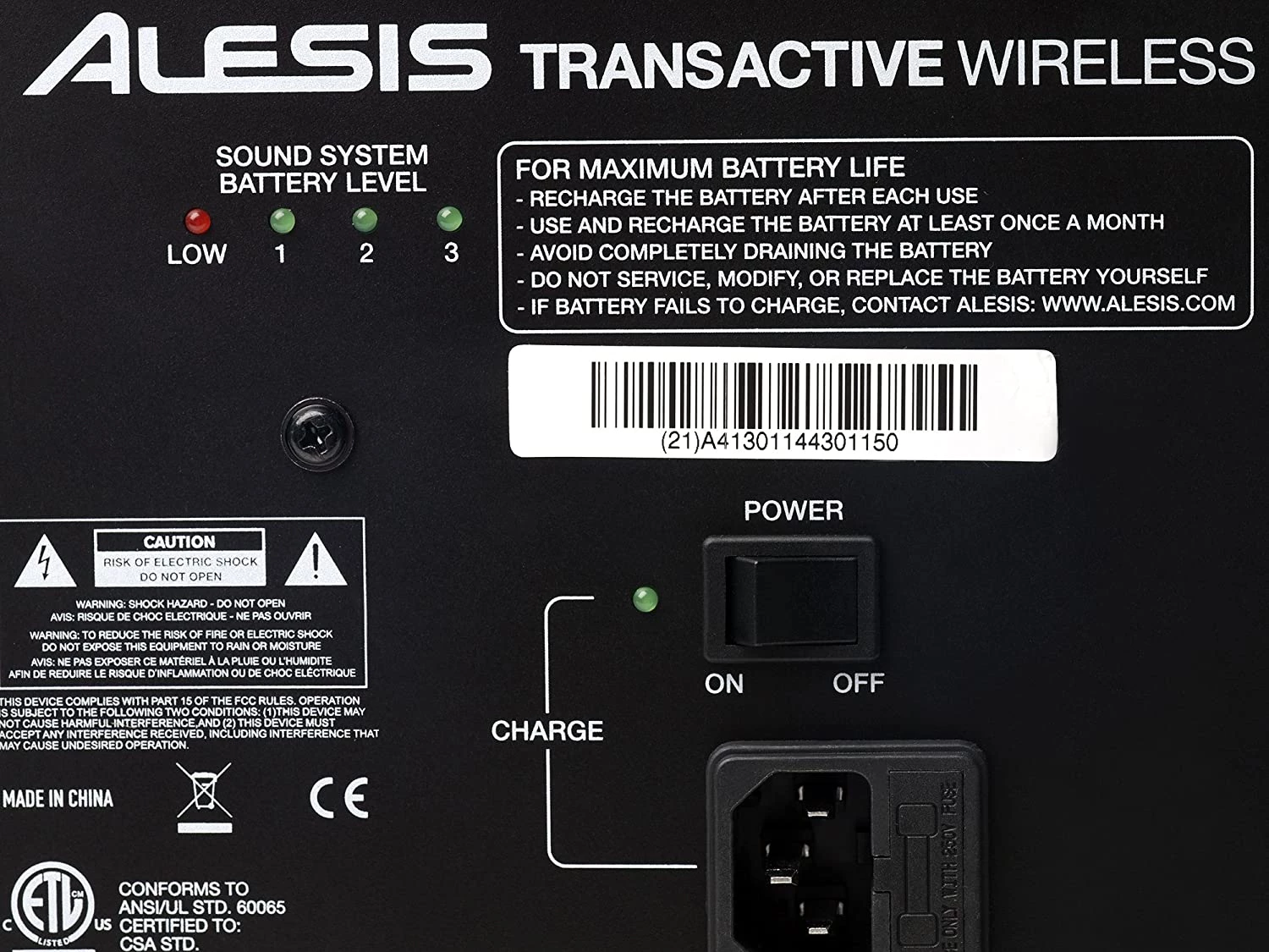 Alesis TRANSACTIVE Portable Amplifier with B/T Alesis TRANSACTIVE Portable Amplifier with B/T