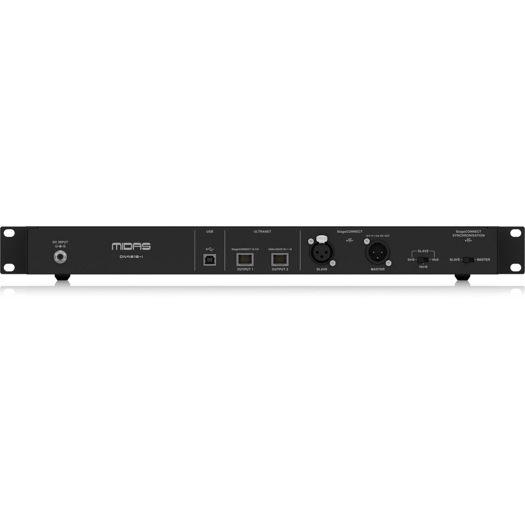 Midas DN4816-I StageConnect Interface with 16 XLR Inputs, Dual ULTRANET ...